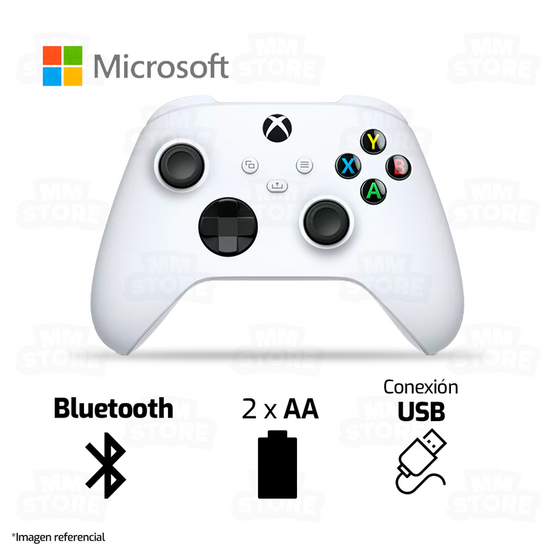 GAMEPAD MICROSOFT XBOX SERIE X ROBOT WHITE | USB - BLUETOOTH | PC - XBOX | BLANCO