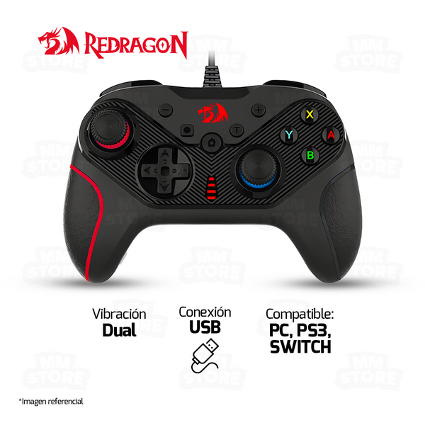 GAMEPAD REDRAGON RIFT G710 | USB | NSW - PS3 - PC | NEGRO