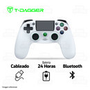 GAMEPAD T-DAGGER SCORPIO T-TGP802 | USB-BLUETOOTH | PLAY4 - PLAY3 - PC | BLANCO