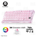 TECLADO GRAVASTAR MERCURY K1 | INGLES | RGB | INALAMBRICO | SAKURA PINK EDICIÓN