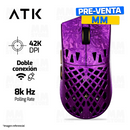 MOUSE ATK GHOST EXTREME + | INALAMBRICO | 42,000 DPI | 8,000 Hz | MORADO