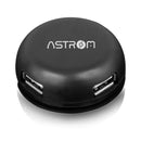 HUB USB ASTROM 2.0 AT1003 | 4 PUERTOS | NEGRO