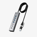 HUB USB CABLETIME CB58G | 4 PUERTOS USB-A 3.0 | 3 PUERTOS USB-C 3.0