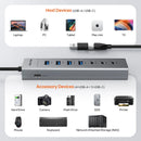 HUB USB CABLETIME CB58G | 4 PUERTOS USB-A 3.0 | 3 PUERTOS USB-C 3.0
