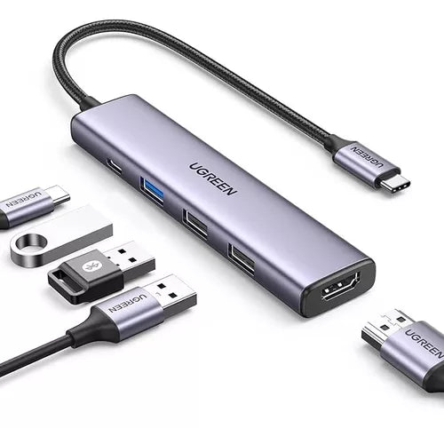 HUB USB HDMI 15495 | 1 USB A 3.0 - 2 USB A 2.0 - 1 USB C | 4K - 30HZ