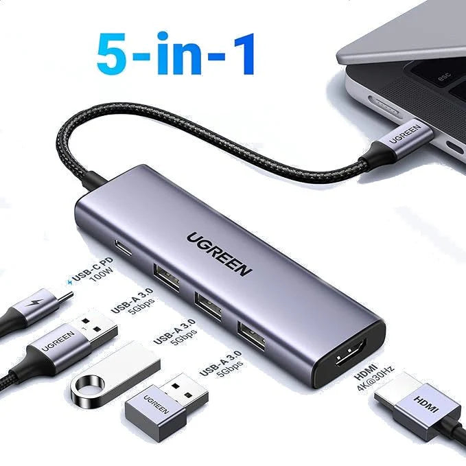 HUB USB HDMI 15597 | 3 USB A - 1 USB C | 3.0 | 4K - 60HZ