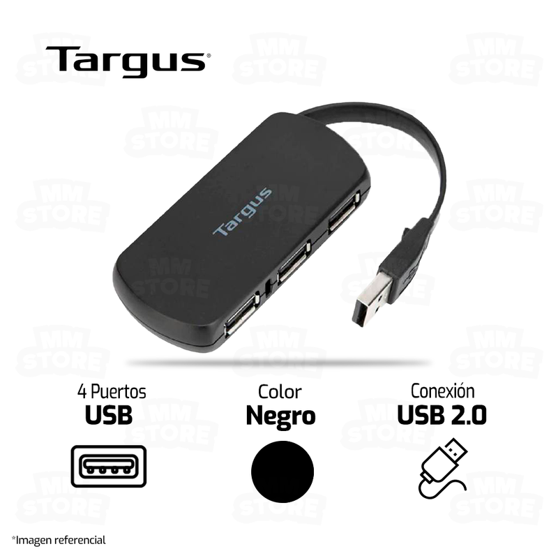 HUB USB TARGUS 2.0 4 PUERTOS
