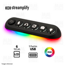 HUB STREAMPLIFY HUB DECK5 | RGB | 5 PUERTOS  | USB
