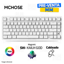 TECLADO MCHOSE JET 75 | CABLEADO | MAGNETICO | SW LIGHTNING | RGB | BLANCO