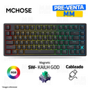 TECLADO MCHOSE JET 75 | CABLEADO | MAGNETICO | SW LIGHTNING | RGB | NEGRO