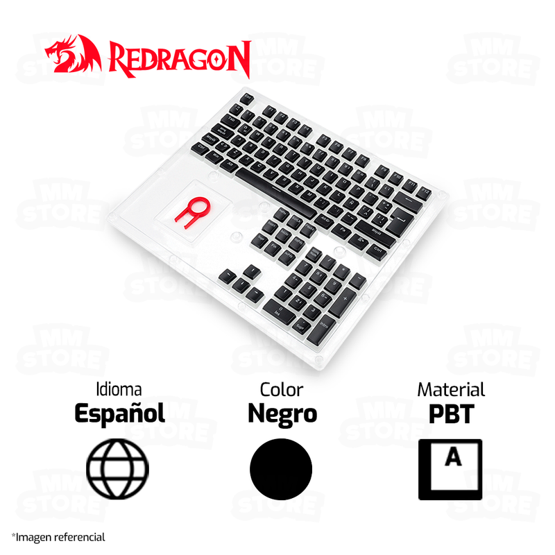 TECLADO REDRAGON KUMARA K552 MECANICO SW-BLUE RGB NEGRO | GRATIS 01 SET DE KEYCAPS SCARAB ESPAÑOL NEGRO