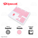 KEYCAPS REDRAGON SCARAB PUDDING | ESPAÑOL | ROSADO