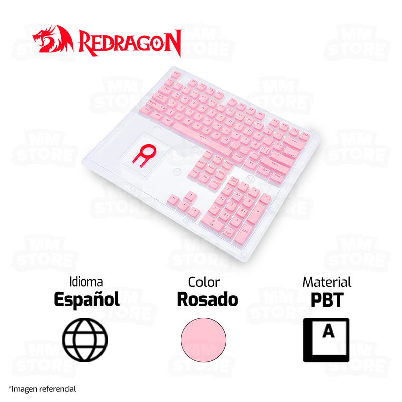 TECLADO REDRAGON KUMARA K552 MECANICO SW-BLUE RGB NEGRO | GRATIS 01 SET DE KEYCAPS SCARAB ESPAÑOL ROSADO