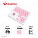 KEYCAPS REDRAGON SCARAB PUDDING | INGLES | ROSADO