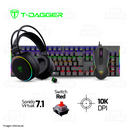 KIT 3 EN 1 T-DAGGER | TECLADO + AUDIFONO + MOUSE
