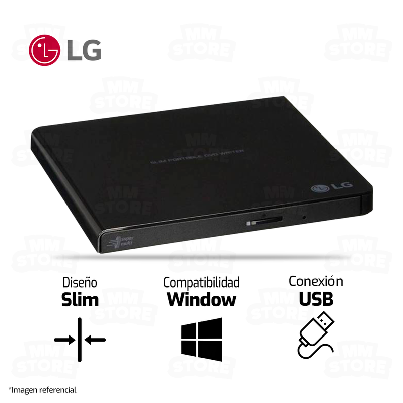 LECTORA GRABADORA LG ULTRA SLIM GP65 | USB 2.0