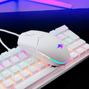MOUSE VIFROZT VIKING | 12,800 DPI | RGB | BLANCO