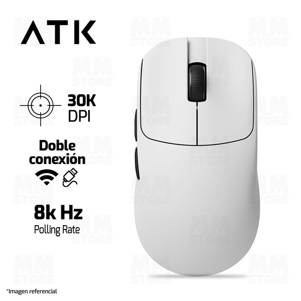 MOUSE ATK MAD R MAJOR + | INALAMBRICO | 8000 Hz | BLANCO