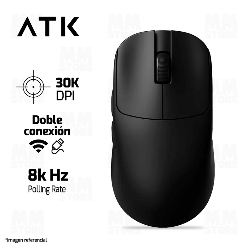 MOUSE ATK MAD R MAJOR + | INALAMBRICO | 8000 Hz | NEGRO