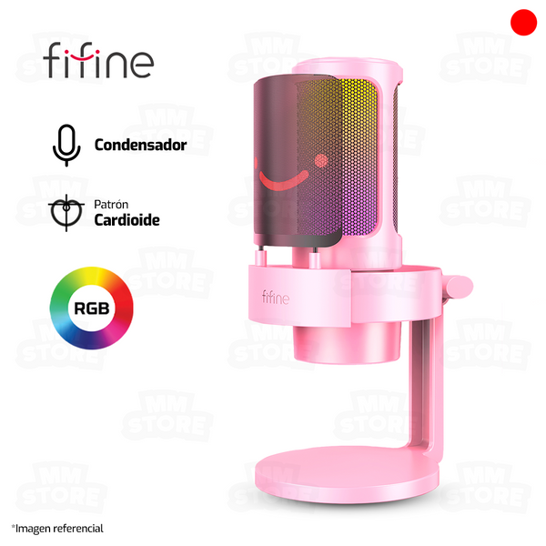 Fifine Microfone Rosa Micrófonos