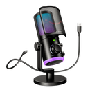 MICROFONO FIFINE AM6 | CONDENSADOR | RGB | NEGRO