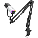 MICROFONO FIFINE AM8T + BRAZO | DINÁMICO | BLANCO