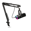 MICROFONO FIFINE AM8T + BRAZO | DINÁMICO | NEGRO