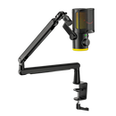 MICROFONO FIFINE TAM6 + BRAZO | RGB | CONDENSADOR | NEGRO