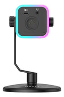 MICROFONO HAVIT GK71 | CONDENSADOR | RGB | NEGRO
