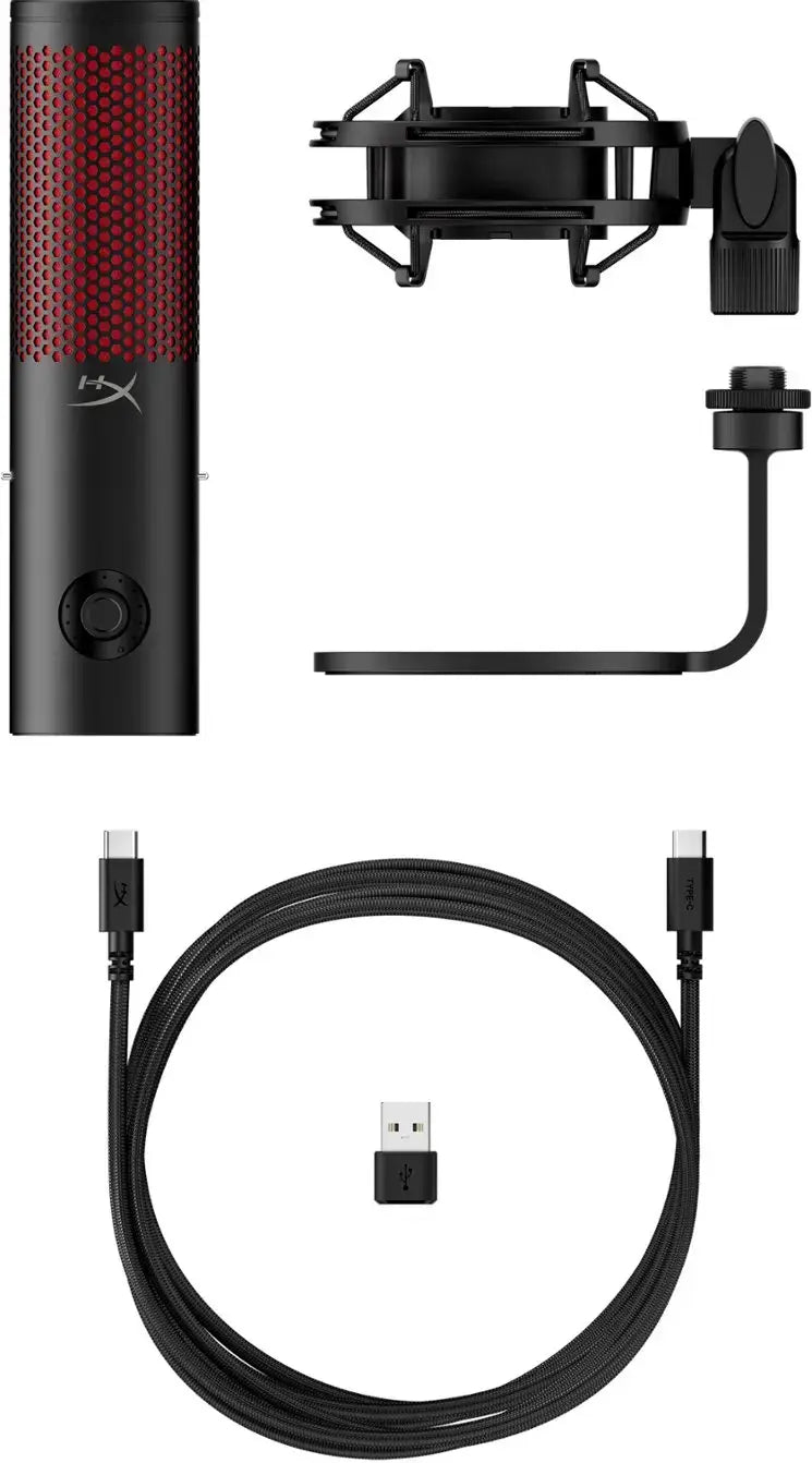 MICROFONO HYPERX QUADCAST 2 | USB | LED ROJO