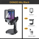 MICROFONO MAONO DGM20 | RGB | CONDENSADOR | NEGRO