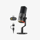 MICROFONO MAONO PD100W | DINÁMICO | RGB | NEGRO | (6 MESES)