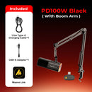 MICROFONO MAONO PD100WS | DINÁMICO | RGB | NEGRO
