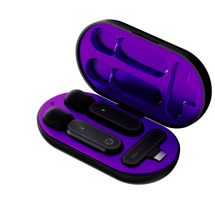 MICROFONO SOLAPERO PRIMUS VOX01 | 2 MICROFONOS | USB TIPO C | NEGRO