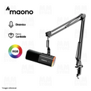 MICROFONO MAONO PD100WS | DINÁMICO | RGB | NEGRO