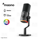 MICROFONO MAONO PD100W | DINÁMICO | RGB | NEGRO