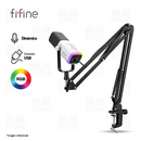 MICROFONO FIFINE AM8T + BRAZO | DINÁMICO | BLANCO