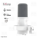 MICROFONO FIFINE K688 | DINÁMICO | BLANCO