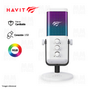 MICROFONO HAVIT GK65 | RGB | CARDIOIDE | BLANCO
