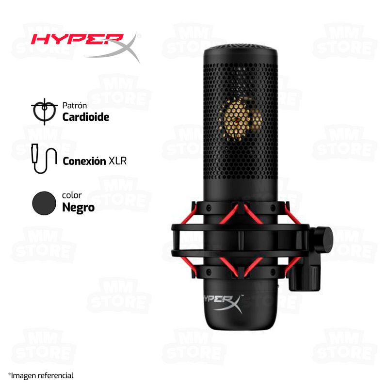 KIT PRO PARA STREAMERS | MICROFONO HYPERX PROCAST + MIXER FIFINE SC3 + CABLE FIFINE 1 XLR + BRAZO