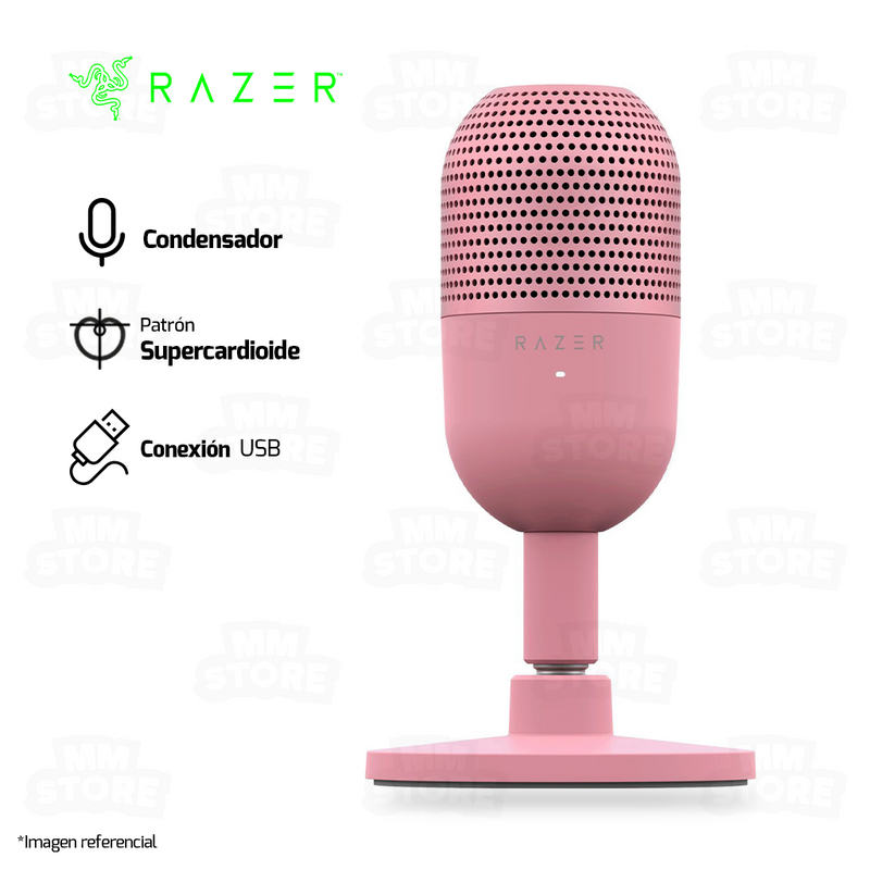 MICROFONO RAZER SEIREN V3 MINI | USB | ROSADO