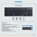 TECLADO MICRONICS MILANO(MAGNUS+) MIC K7045 | MEMBRANA | NEGRO-GRIS