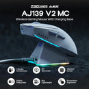 PRE-VENTA | MOUSE AJAZZ AJ139 V2 MC | INALAMBRICO | 12,000 DPI | RGB | BLANCO