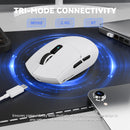 MOUSE ATTACK SHARK G3 PRO | BASE DE CARGA| INALAMBRICO | 25,000 DPI | BLANCO