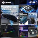 MOUSE ATTACK SHARK G3 PRO | BASE DE CARGA | INALAMBRICO | 25,000 DPI | NEGRO