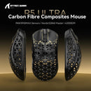 PRE-VENTA | MOUSE ATTACK SHARK R5 ULTRA CARBON | INALAMBRICO | 8,000 Hz | 42,000 DPI | NEGRO