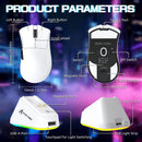 MOUSE ATTACK SHARK V3PRO | INALAMBRICO - BLUETOOTH | 25,000 DPI | BLANCO