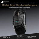 PRE-VENTA | MOUSE ATTACK SHARK X11 ULTRA CARBON | INALAMBRICO | 8,000 Hz | 42,000 DPI | NEGRO