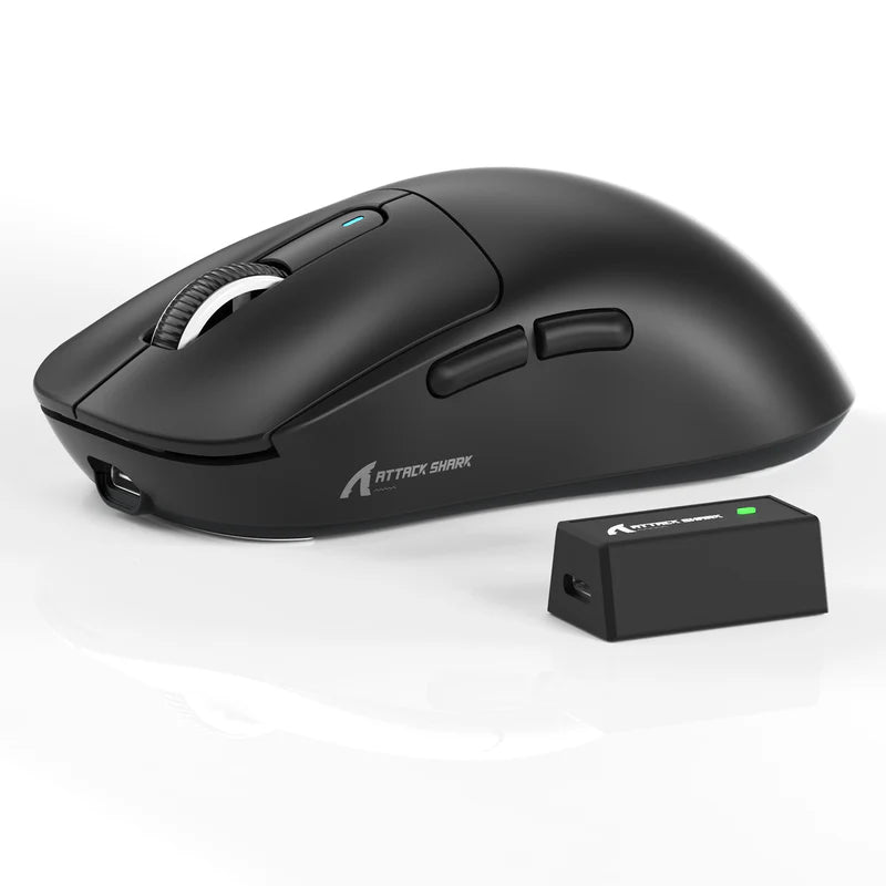 MOUSE ATTACK SHARK X3 PRO | INALAMBRICO | 8000 HZ | 26,000 DPI | NEGRO