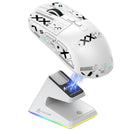 MOUSE ATTACK SHARK X6 | BASE DE CARGA | INALAMBRICO | 26,000 DPI | BLANCO